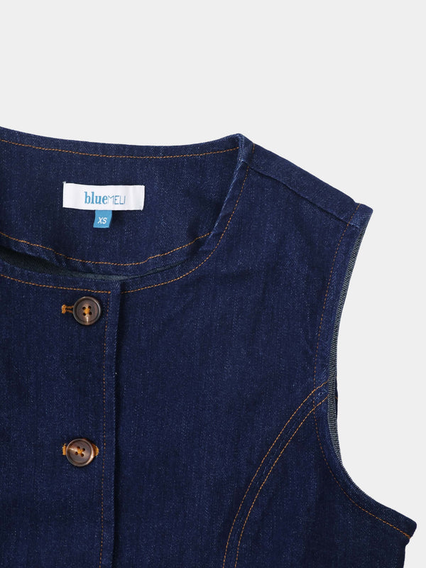 Denim Vest - Dark Blue