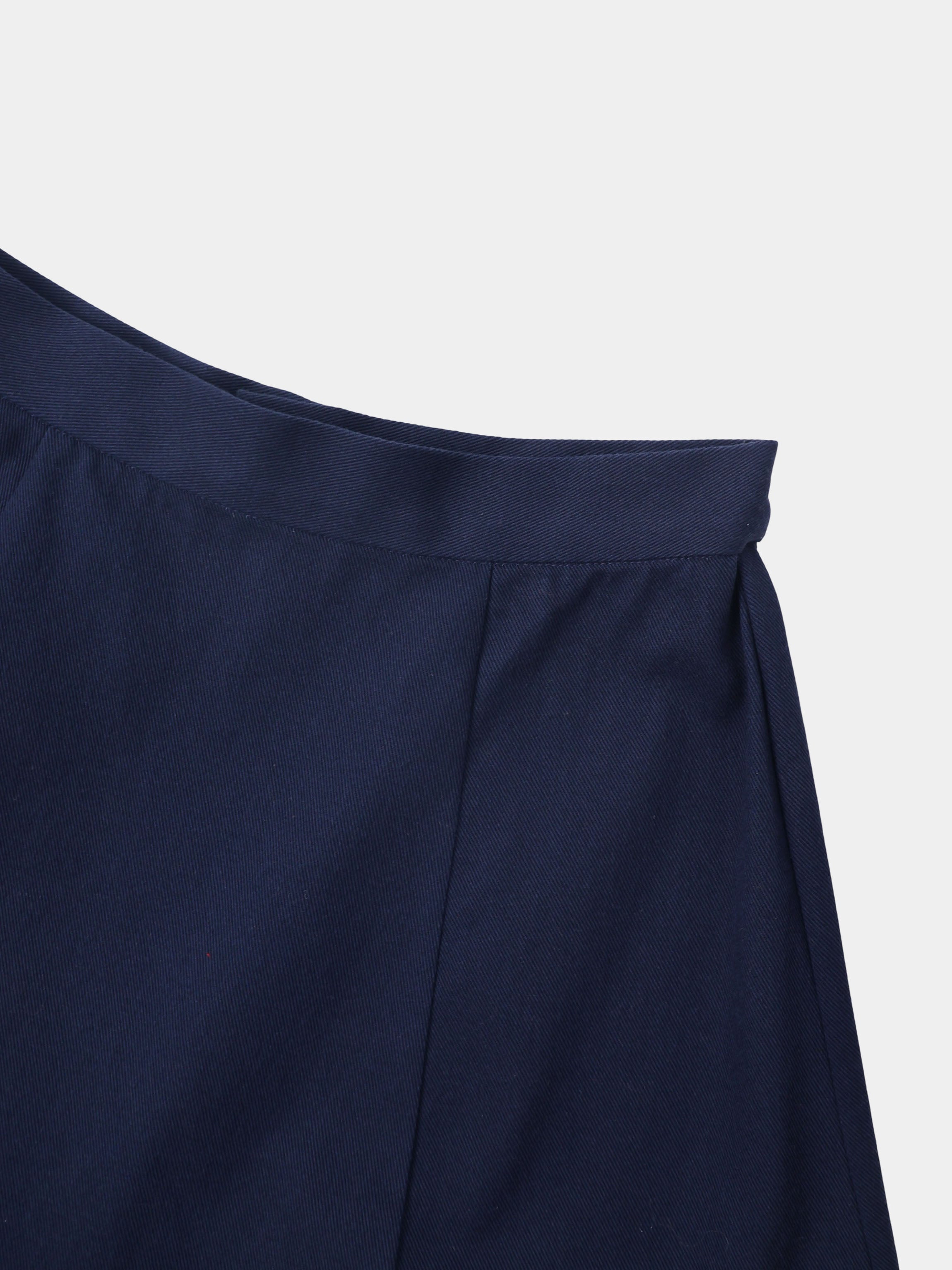 Twill Trumpet Skirt-Navy