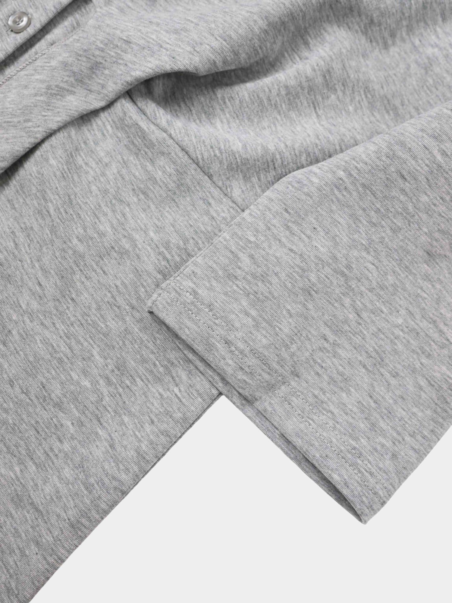 Waist Tie Button Down T-Shirt Dress-Heather Grey