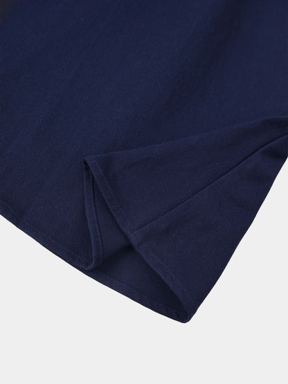 Twill Trumpet Skirt-Navy