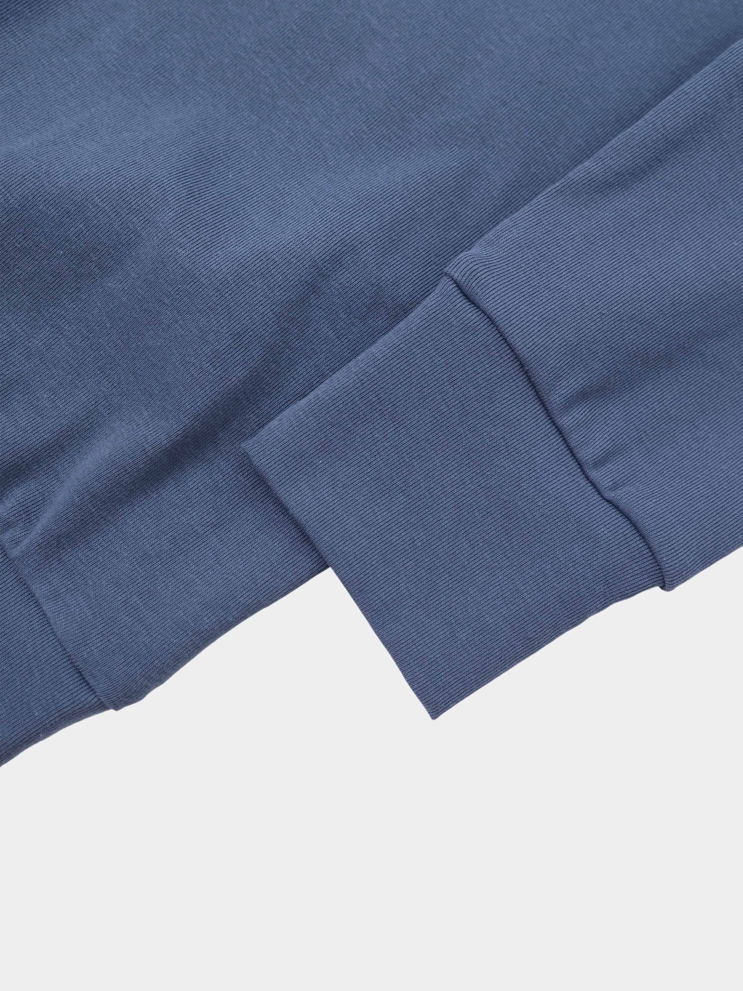 Collared Bomber Tee-Grey Blue