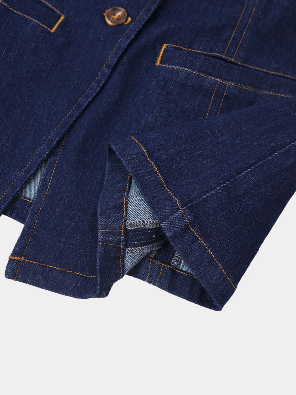Denim Vest - Dark Blue
