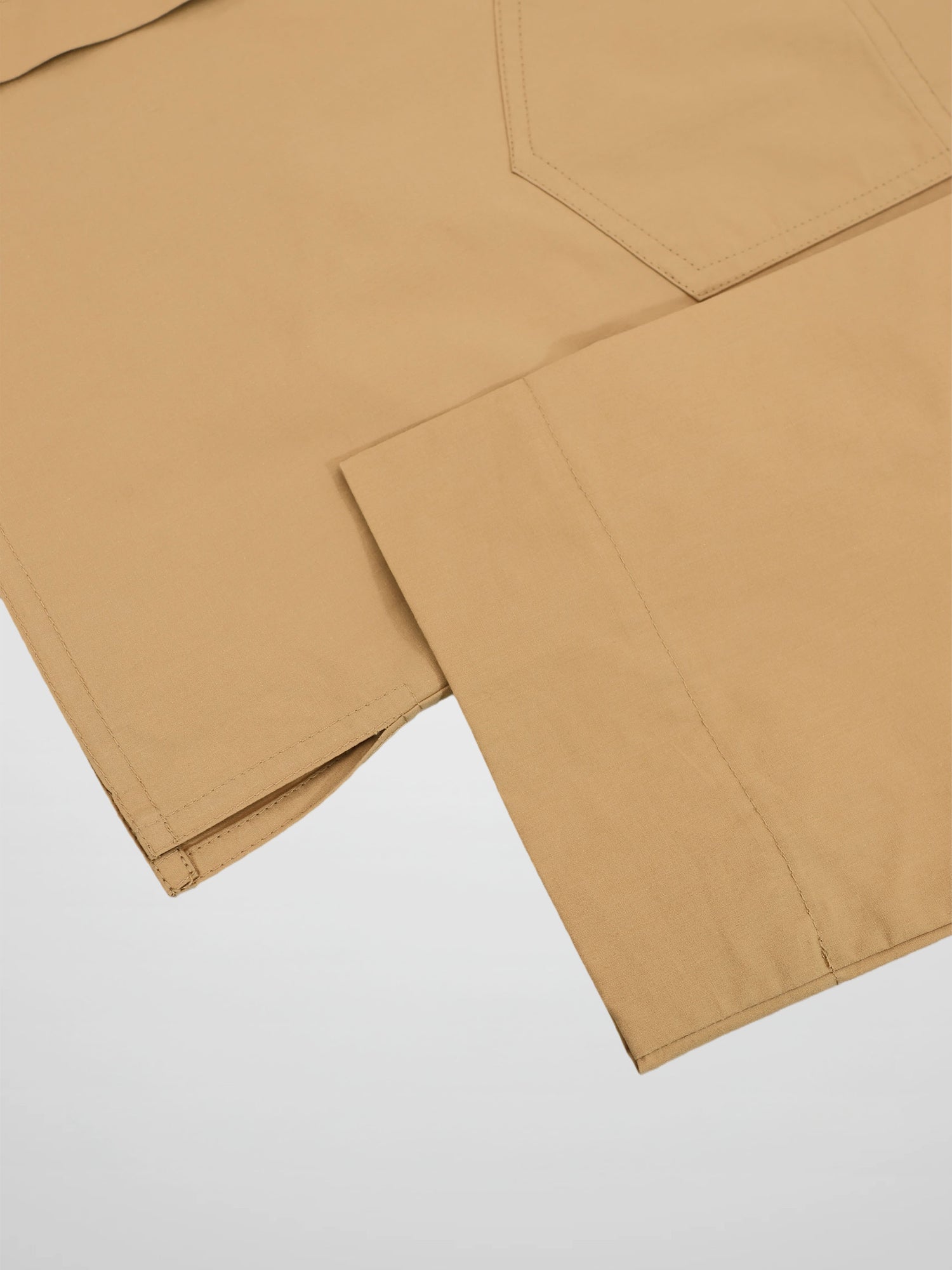 Cotton Crop Blouse-Sand