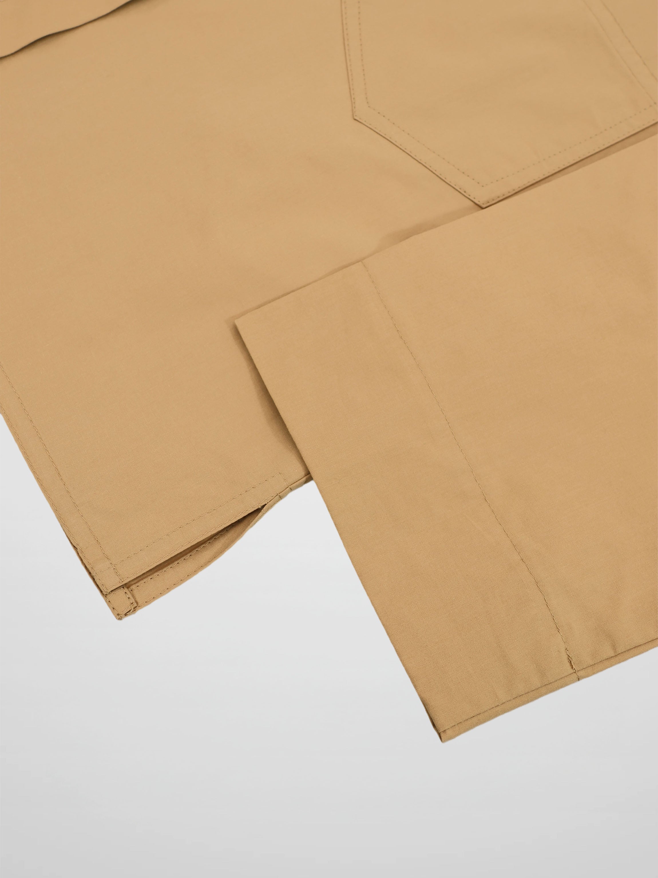 Cotton Crop Blouse-Sand