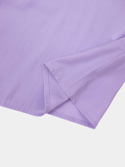 DRAWSTRING RUFFLE SKIRT-LAVENDER