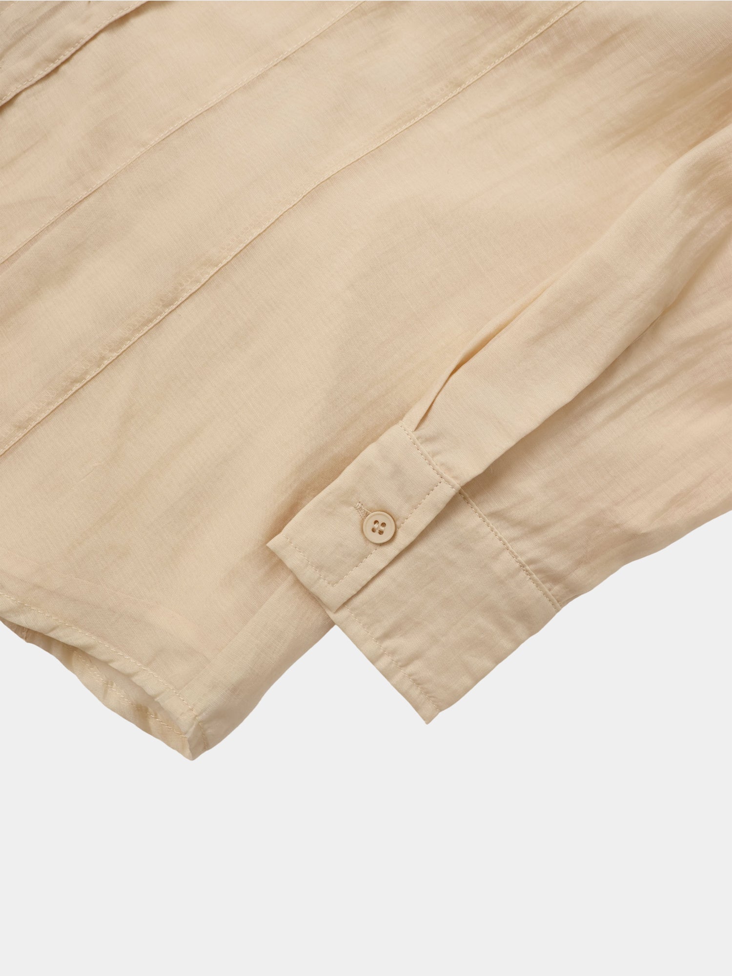 High V Neck Blouse-Sand