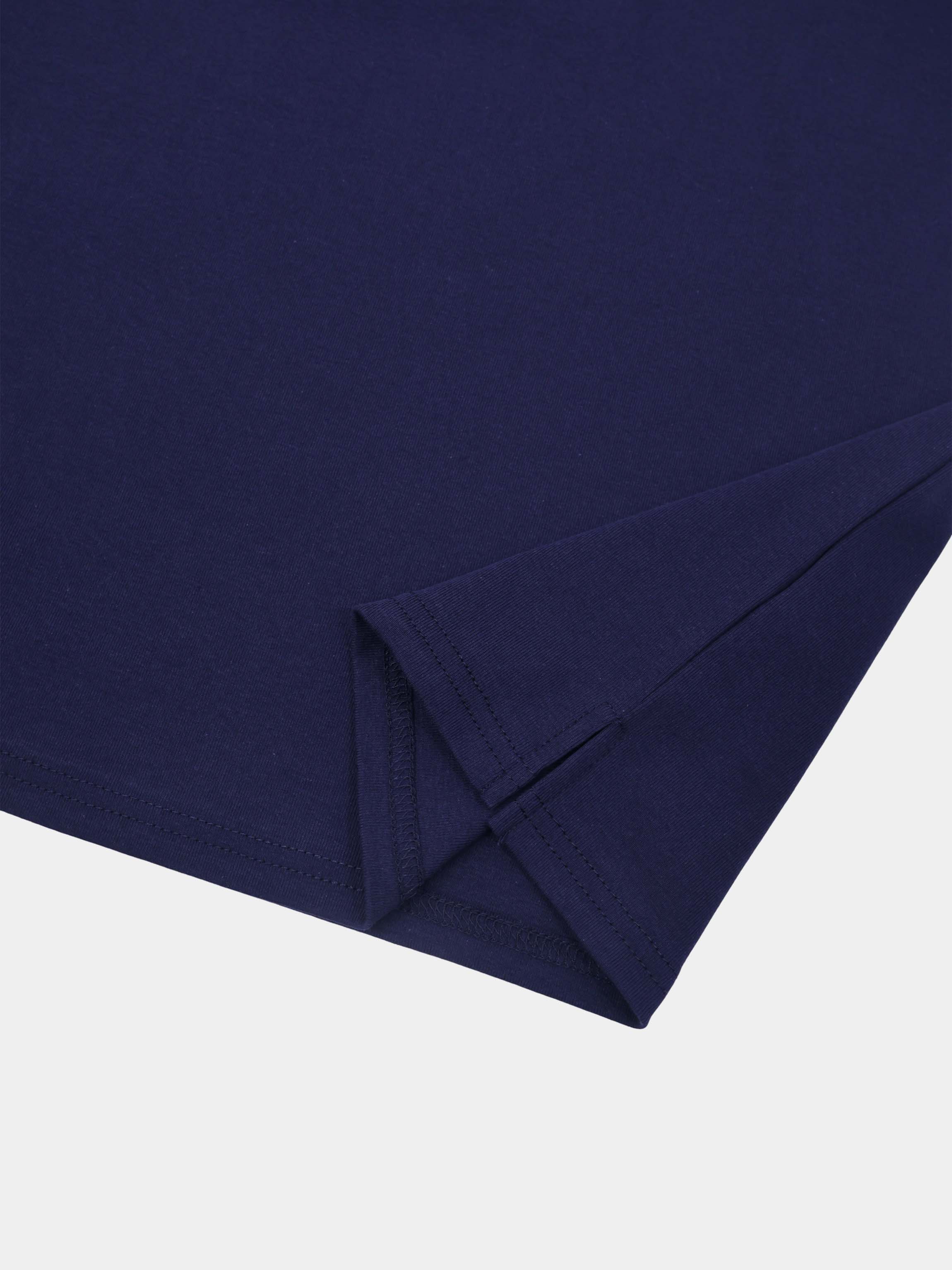 Straight Maxi Drawstring T-Shirt Skirt-Blue