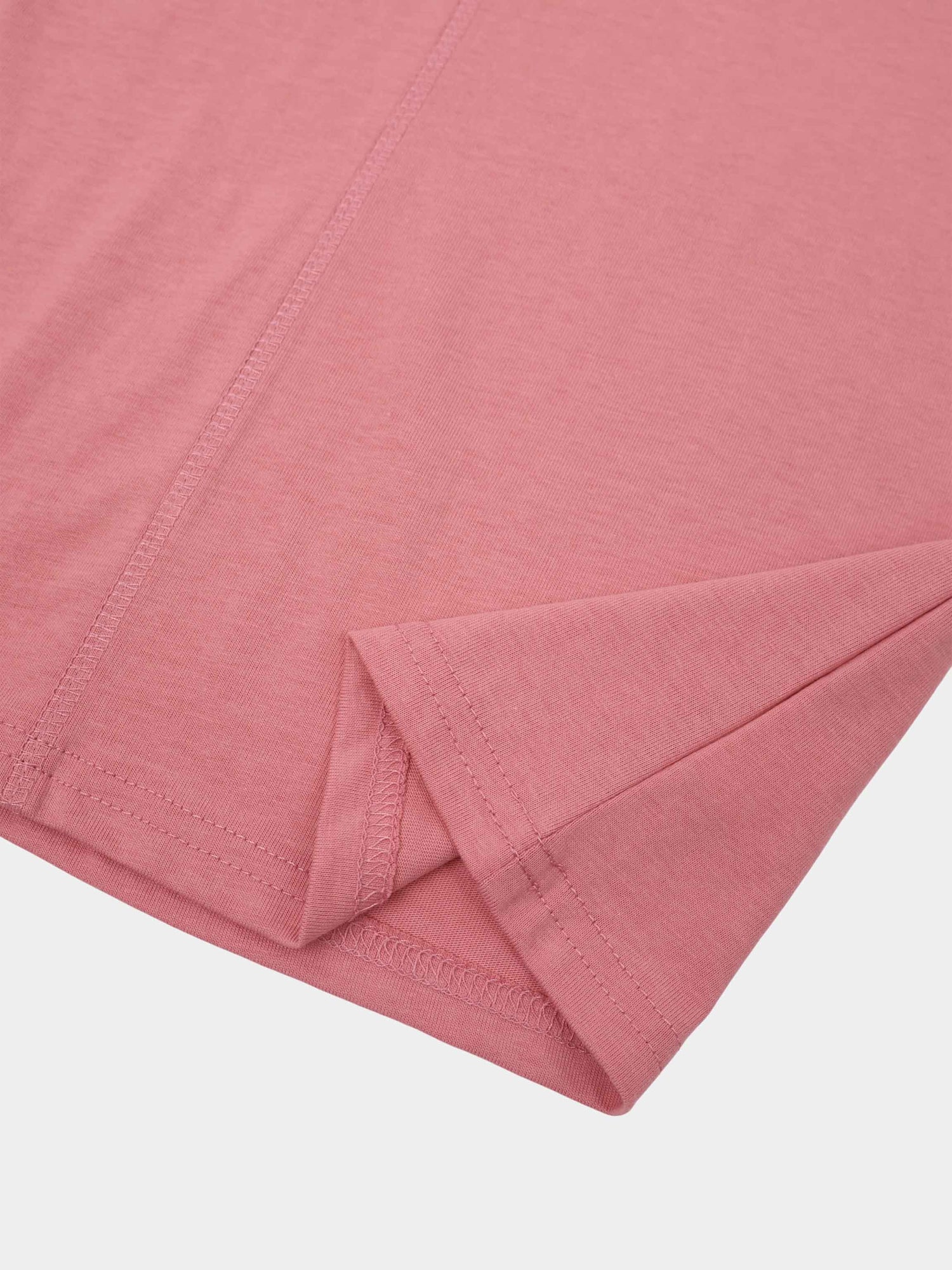 Center Seam High V Tee-Raspberry Pink