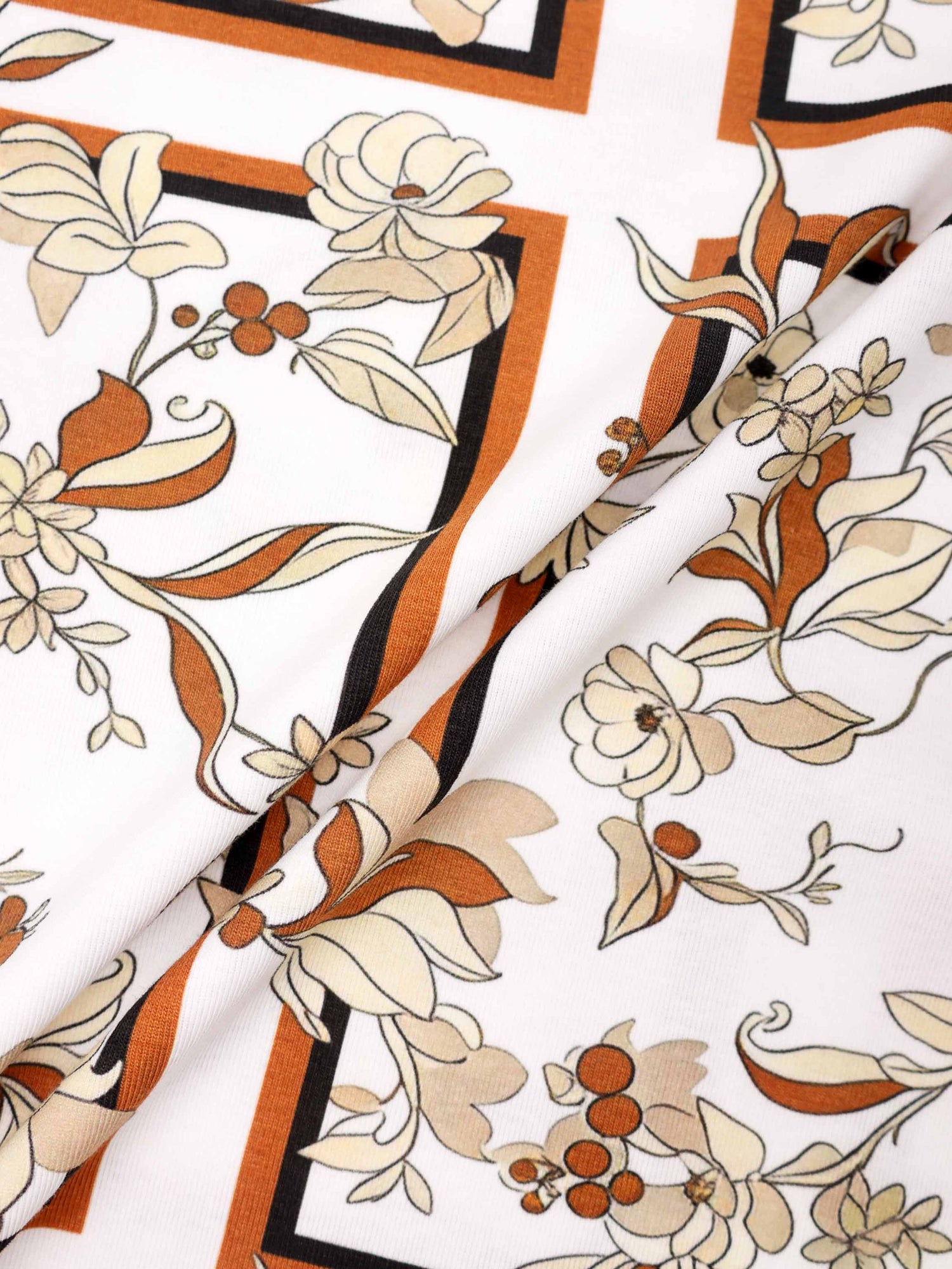 Sleeveless Tee-Windowpane Floral