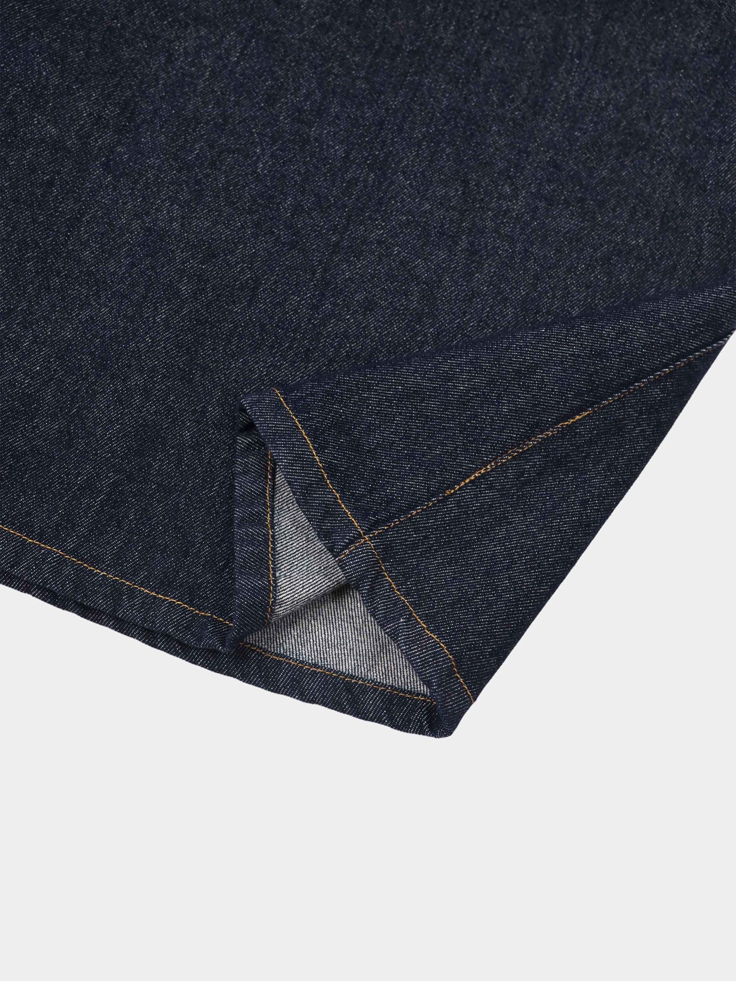 High Waisted Denim Dress - Dark Blue