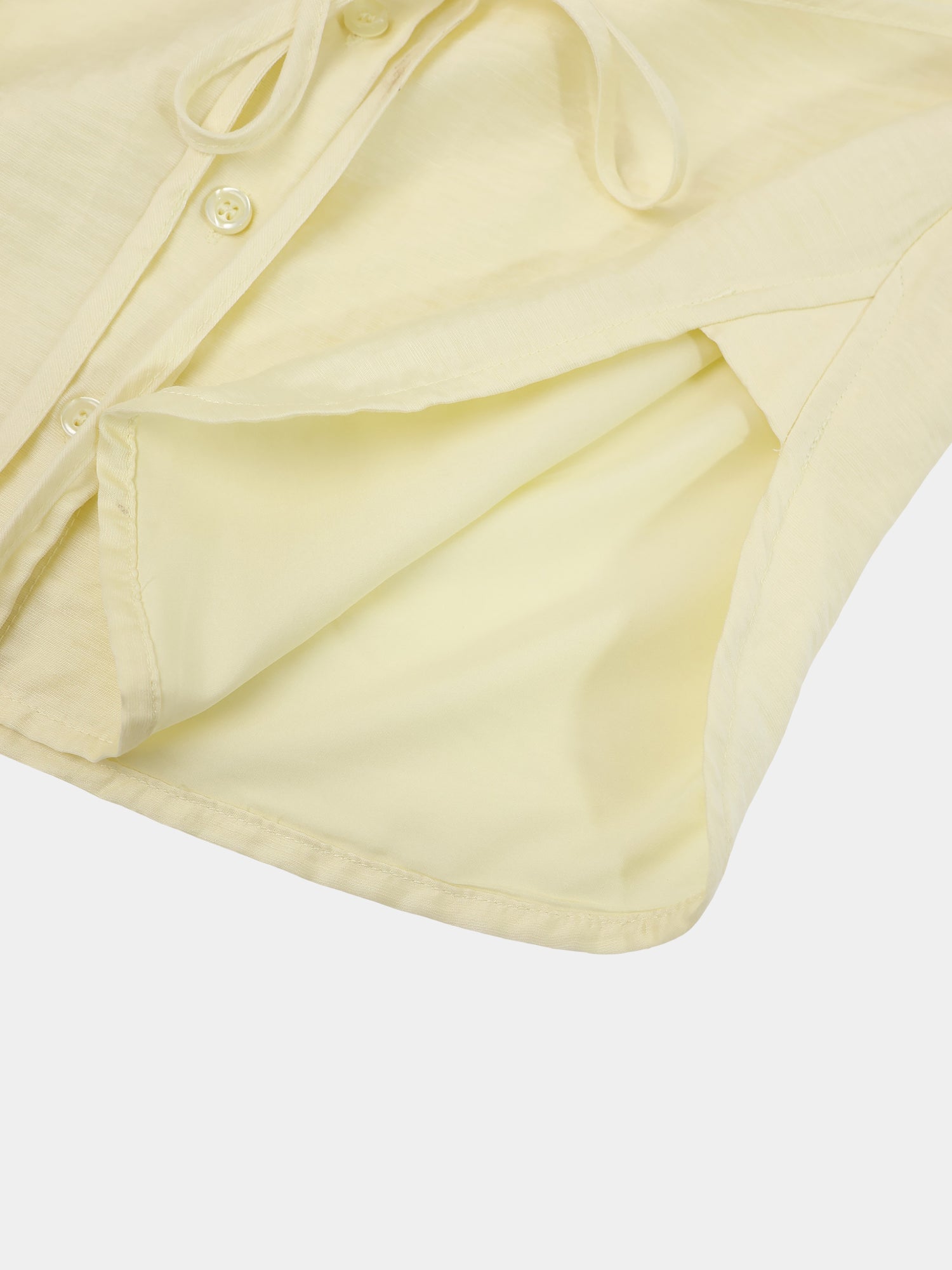 Tie Back Blouse-Yellow