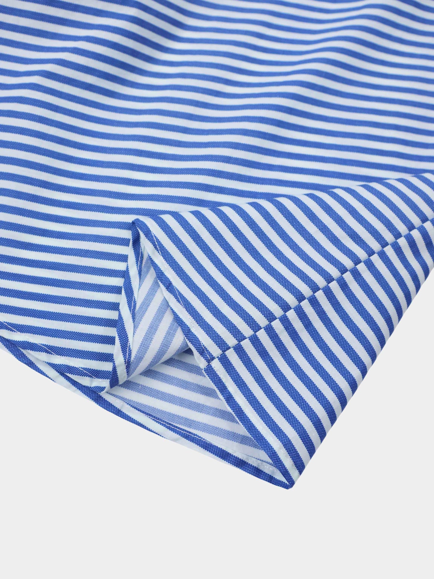 Ruched Knot Dress-Blue/White Stripe