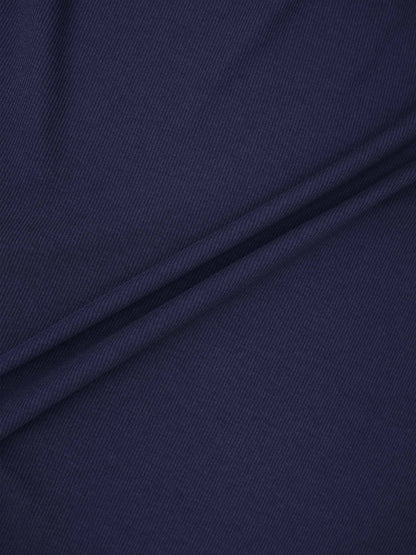 T-Shirt Ribbed Yoke Skirt-Navy