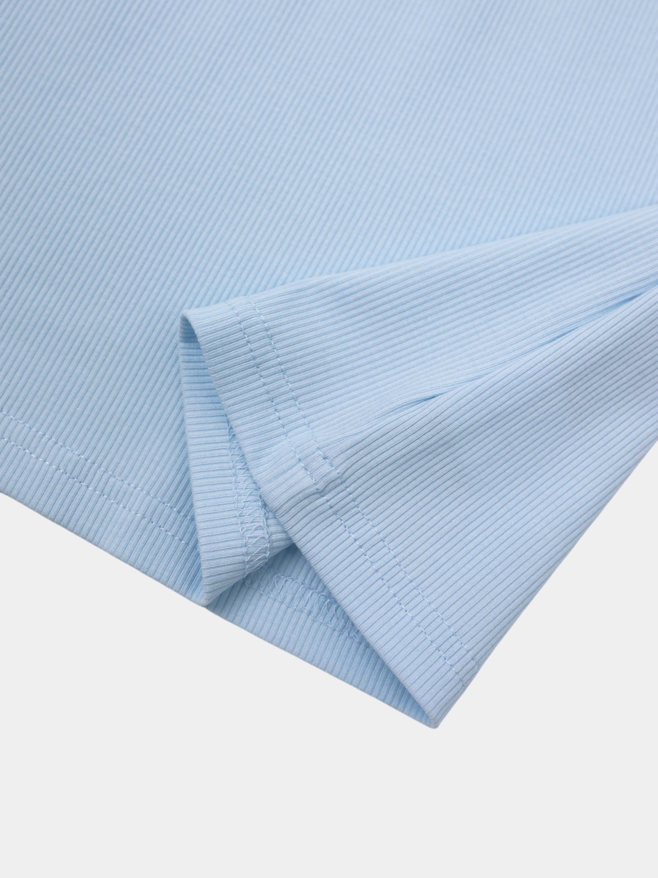 White Collar Polo-Blue