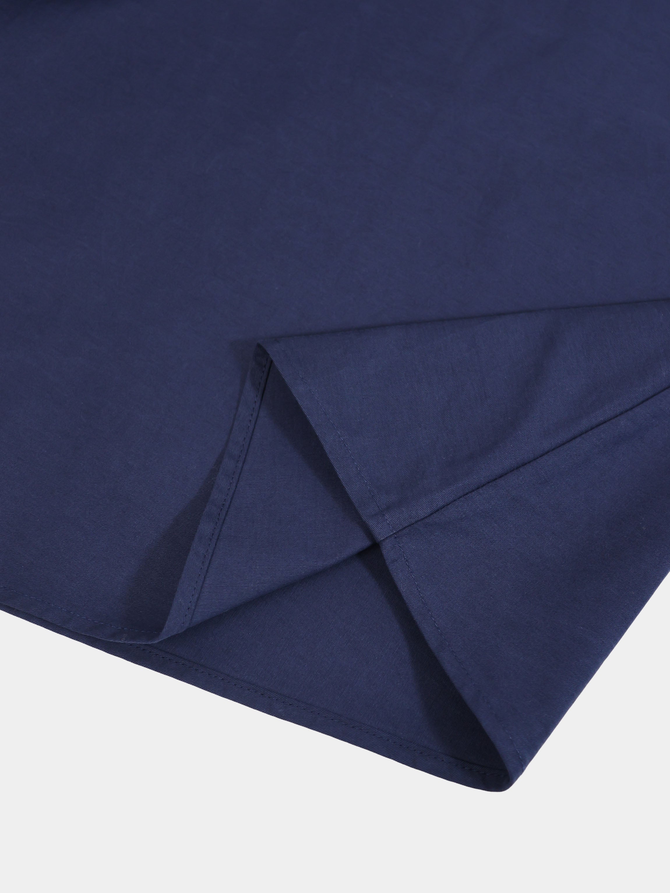 V Gathered Waist Jumper-Navy