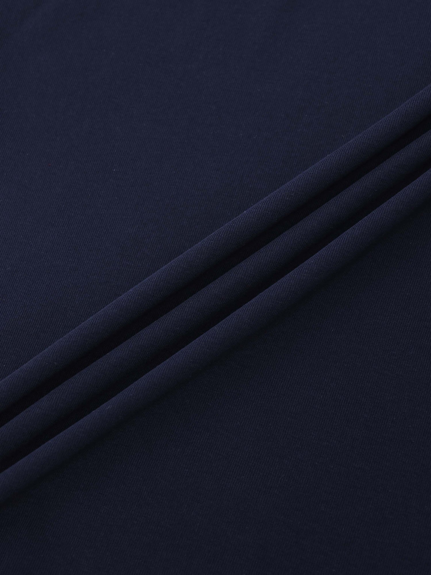 Collared High V T-Shirt-Navy