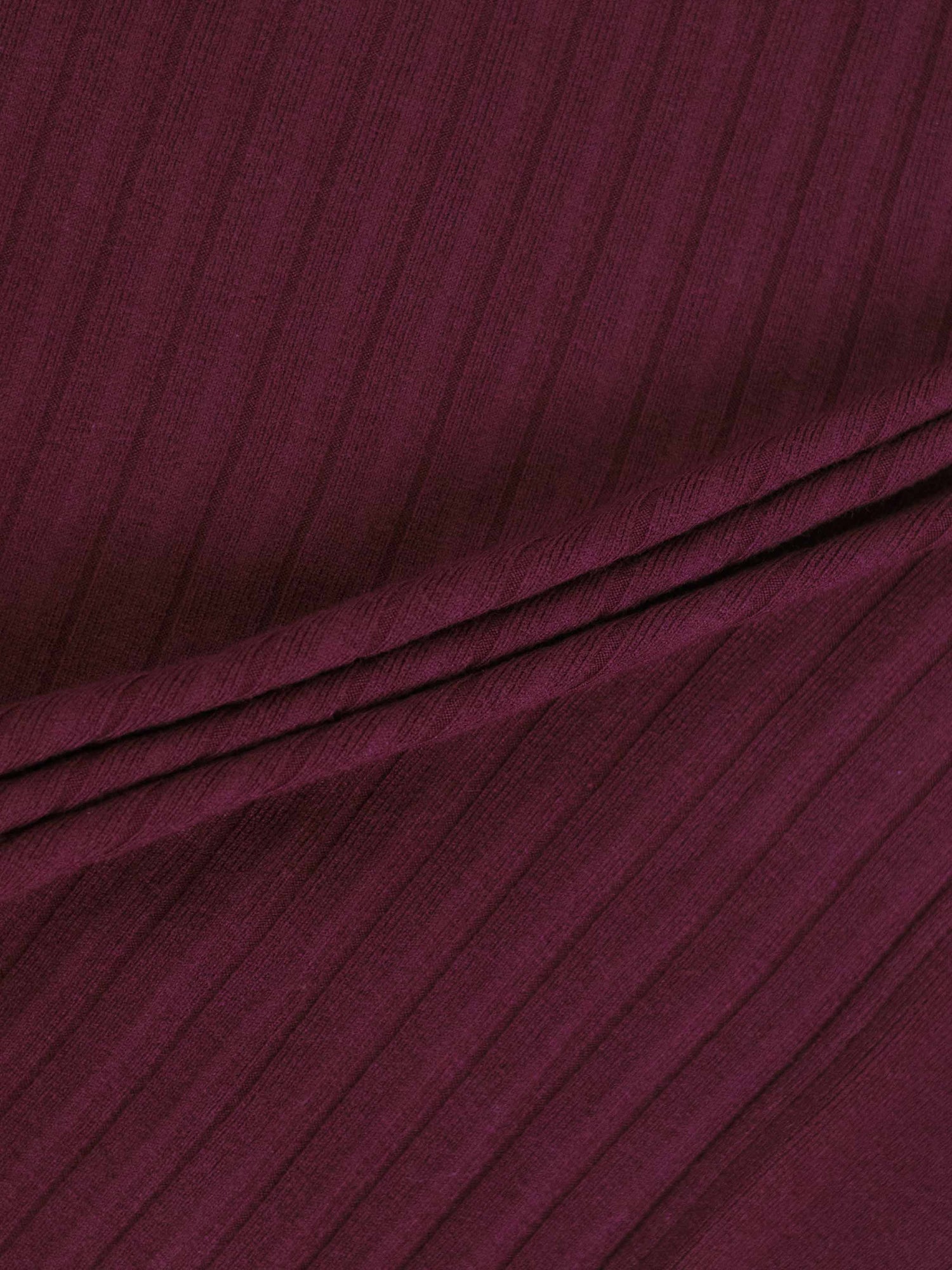 Back Wide Ribbed Cardigan Sweater-Burgundy