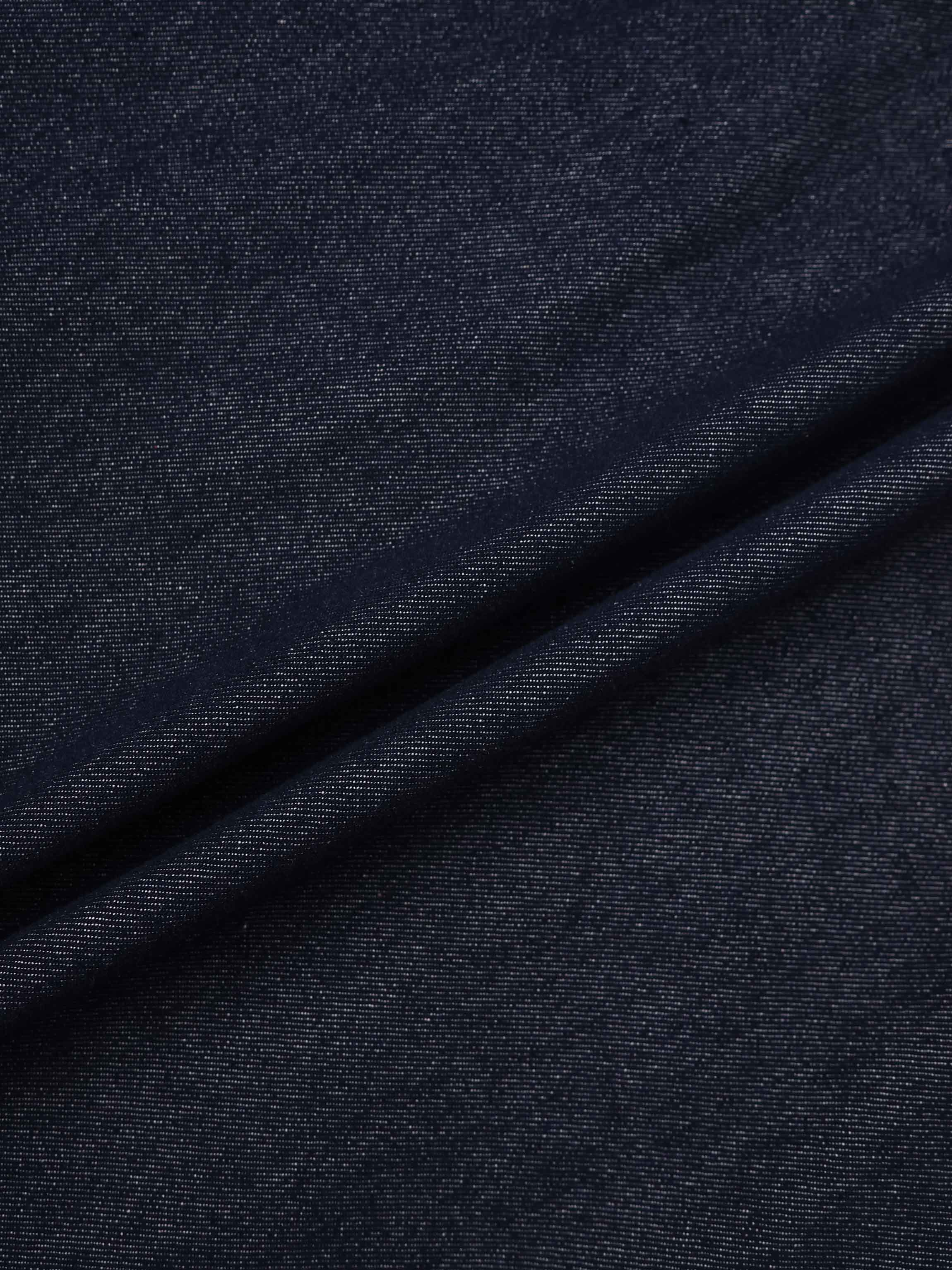 High Waisted Denim Dress - Dark Blue