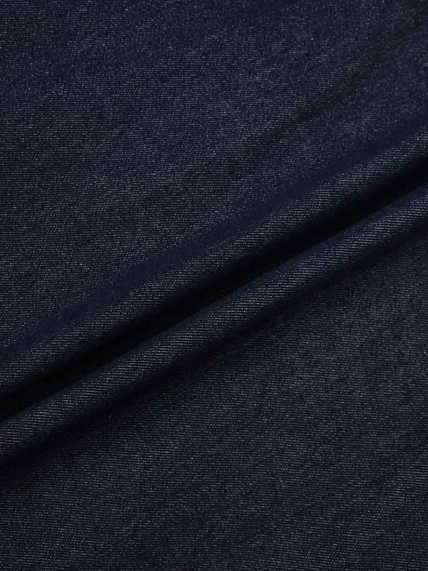 High Waisted Denim Dress - Dark Blue