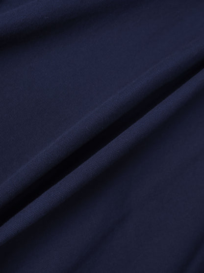 Twill Trumpet Skirt-Navy
