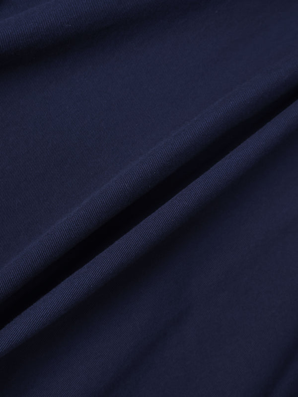Twill Trumpet Skirt-Navy
