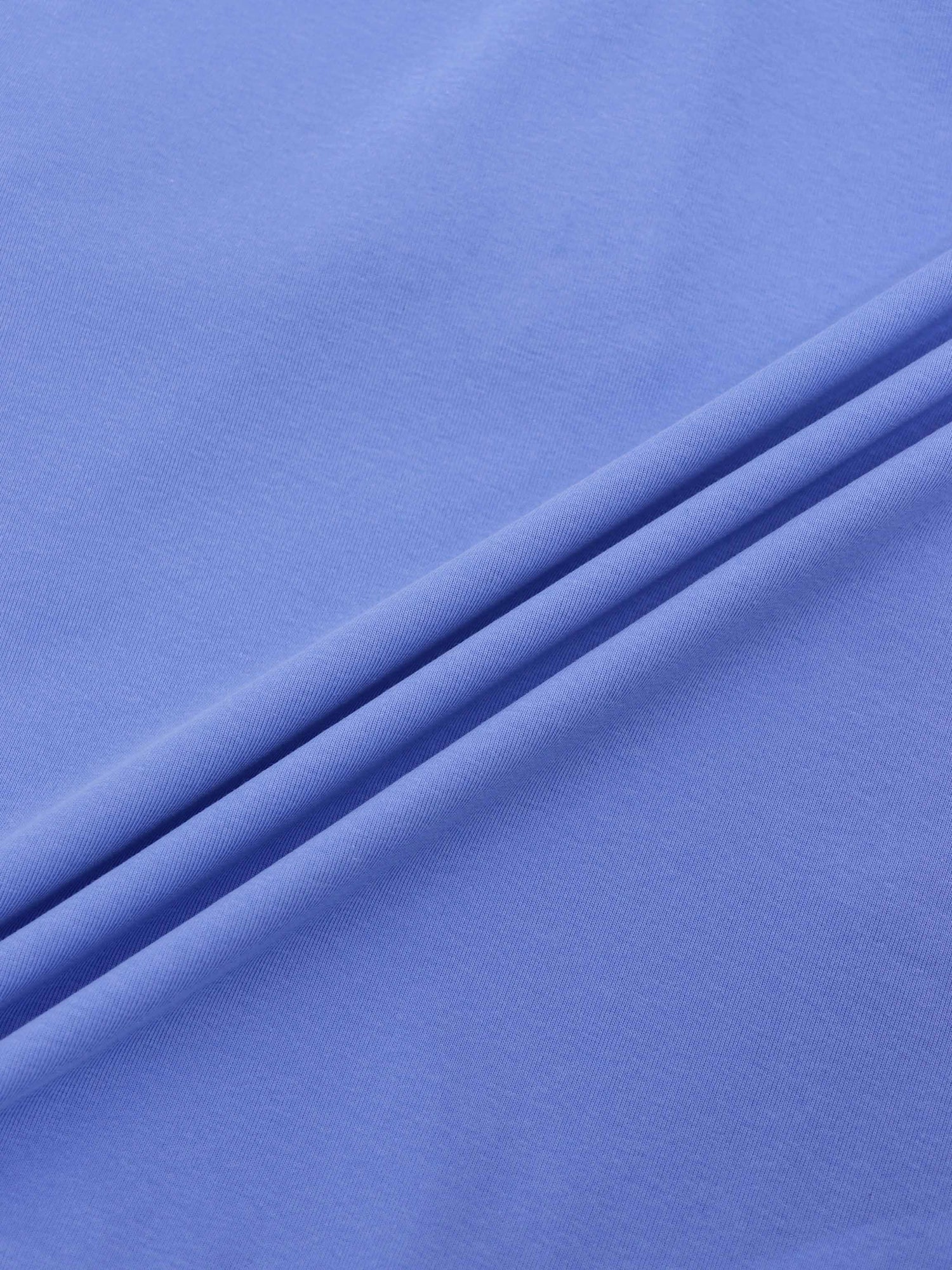 Collared Bomber Tee-Periwinkle