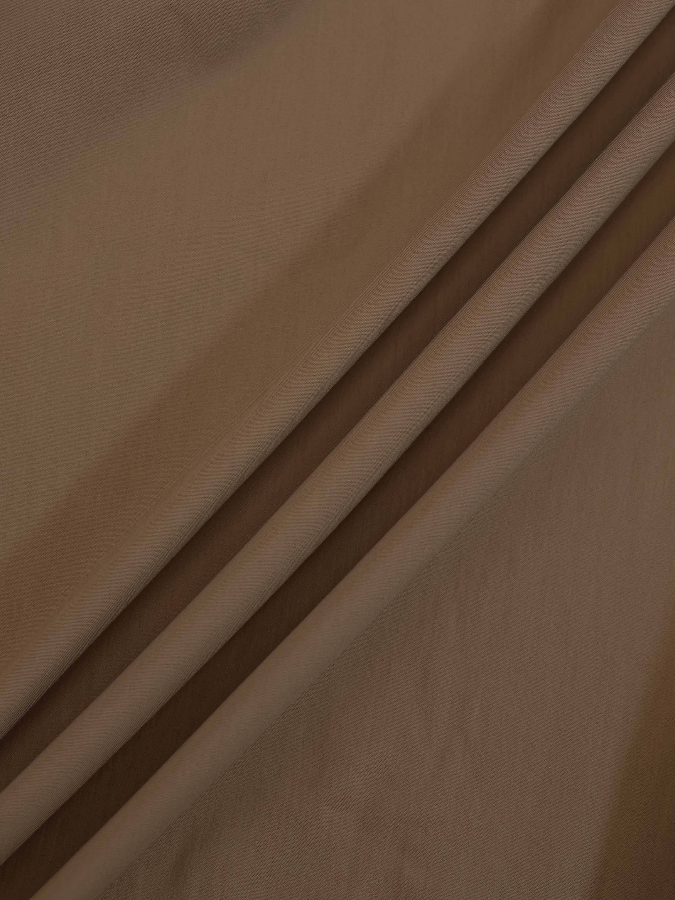 Cotton Button Down Blouse-Mocha Mousse