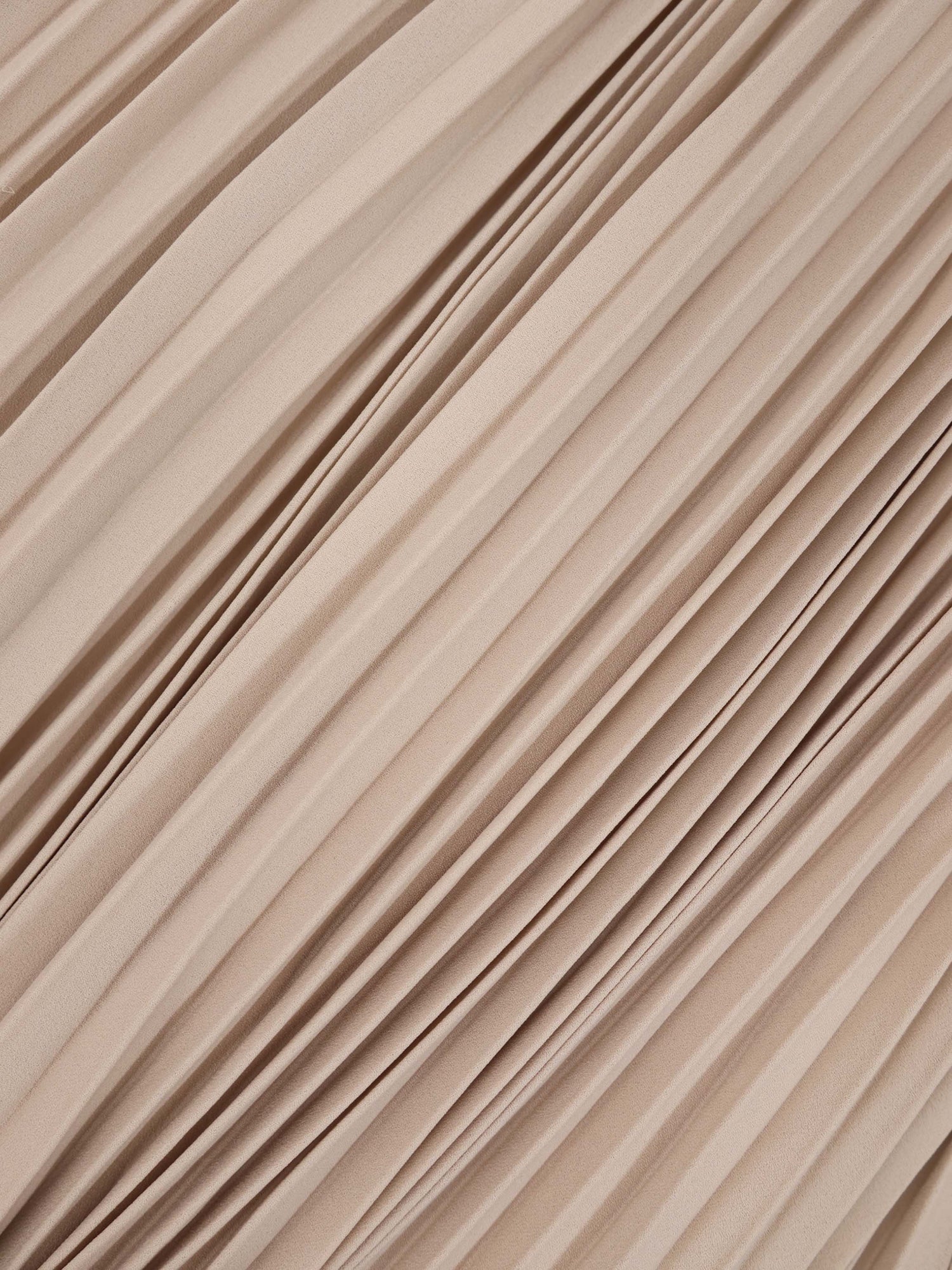 Micro Pleat Dress-Tan