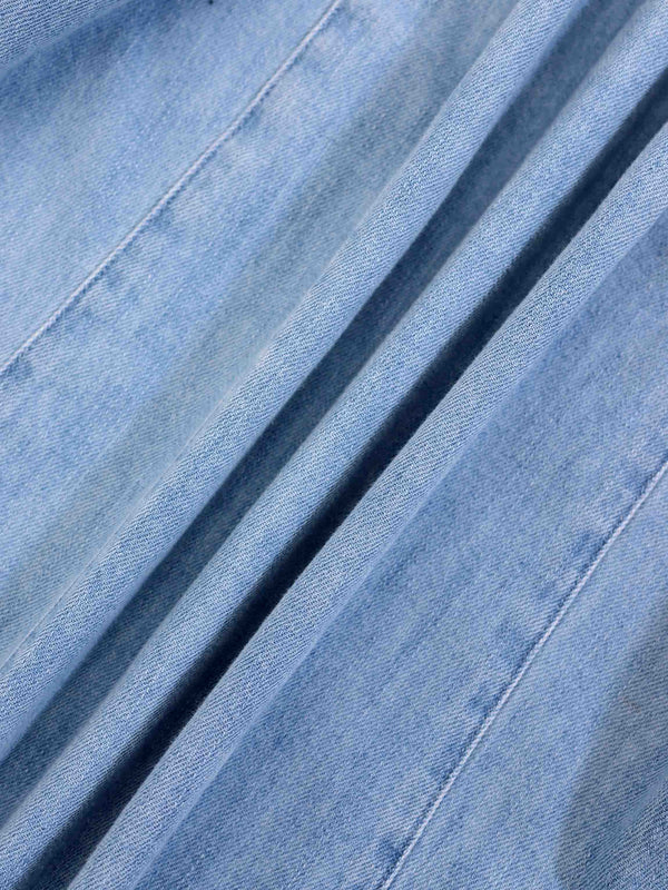 Classic Denim Shirt-Light Blue