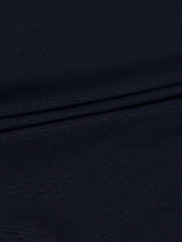 Wool Blend Collared Cardigan-Navy