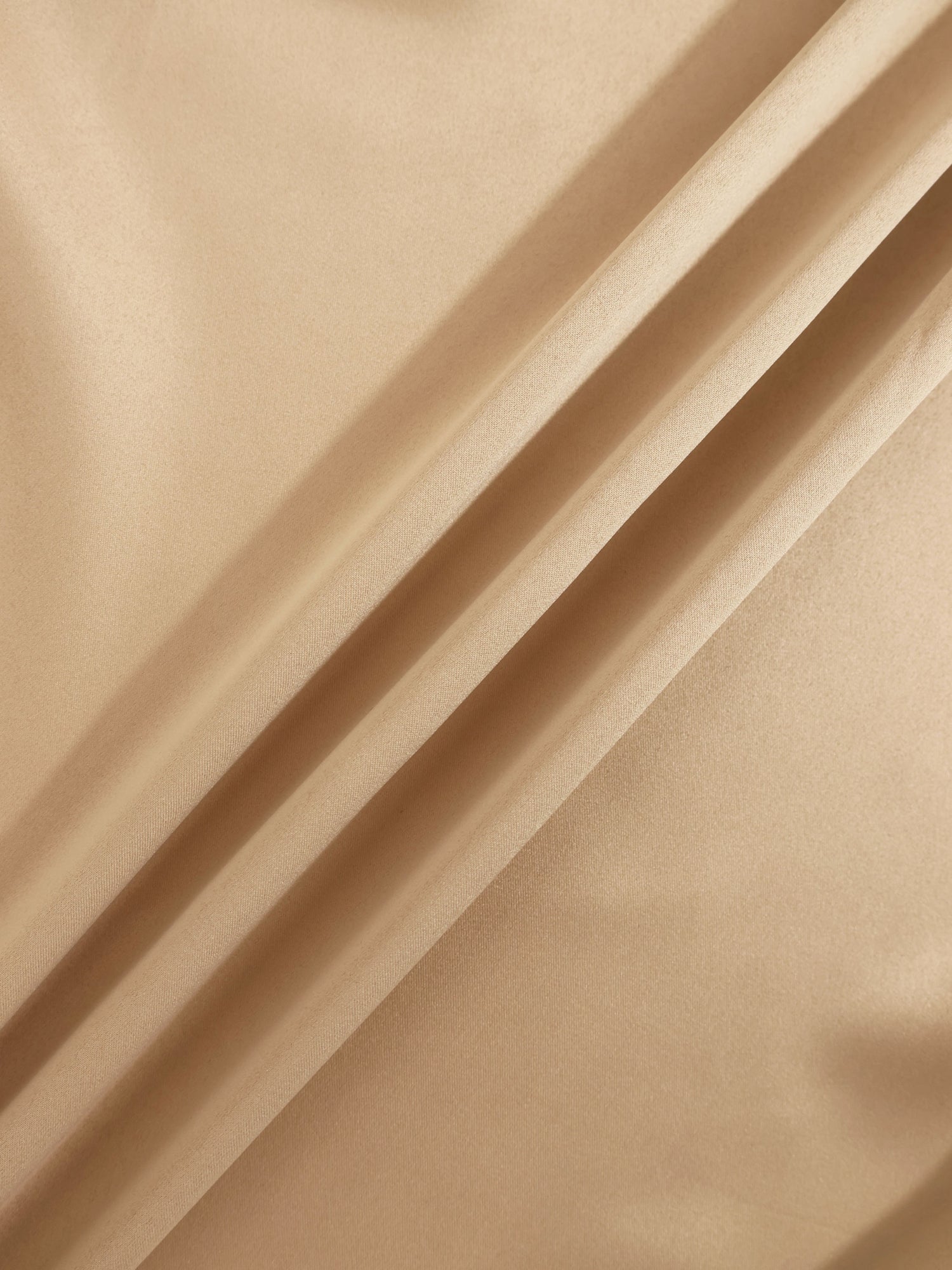 Faux Satin Micro Stitch Blouse-Gold