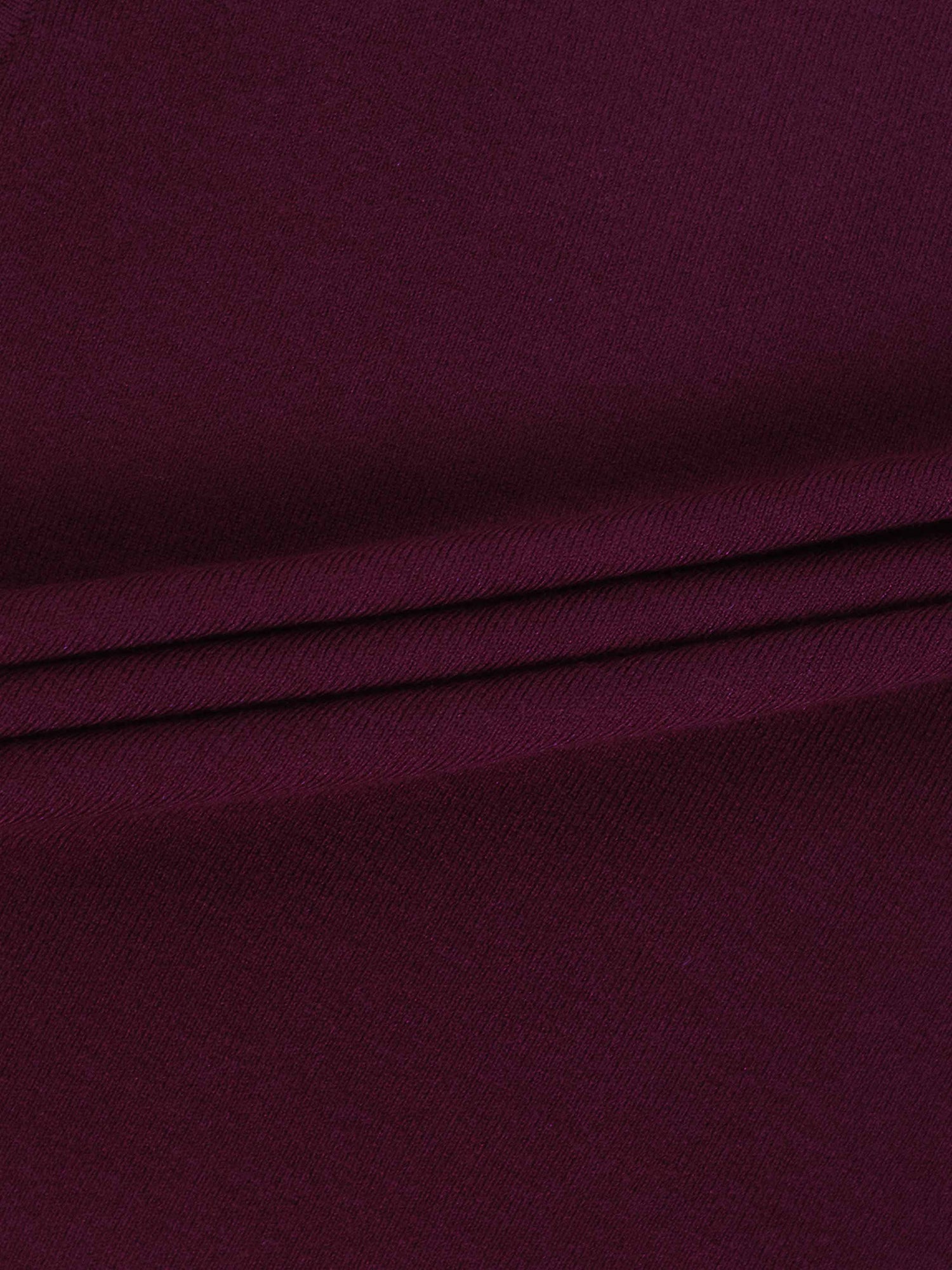 Sleeveless Mock Neck Sweater-Burgundy