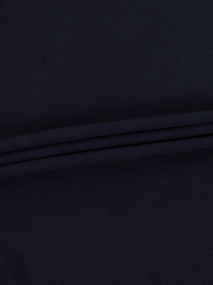 Crew Bomber Tee-Navy