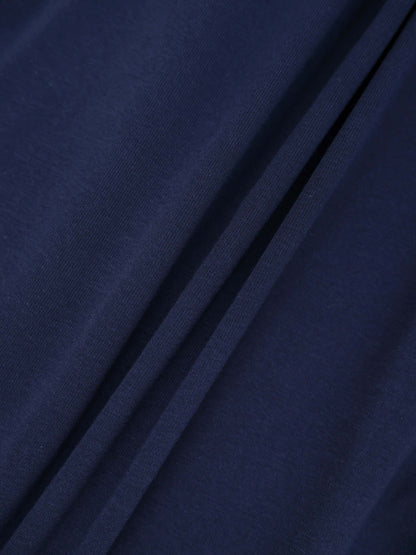Crop T-Shirt Cardigan-Navy