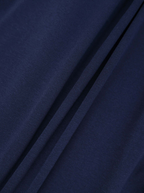Crop T-Shirt Cardigan-Navy