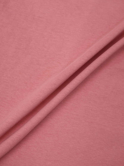 Center Seam High V Tee-Raspberry Pink