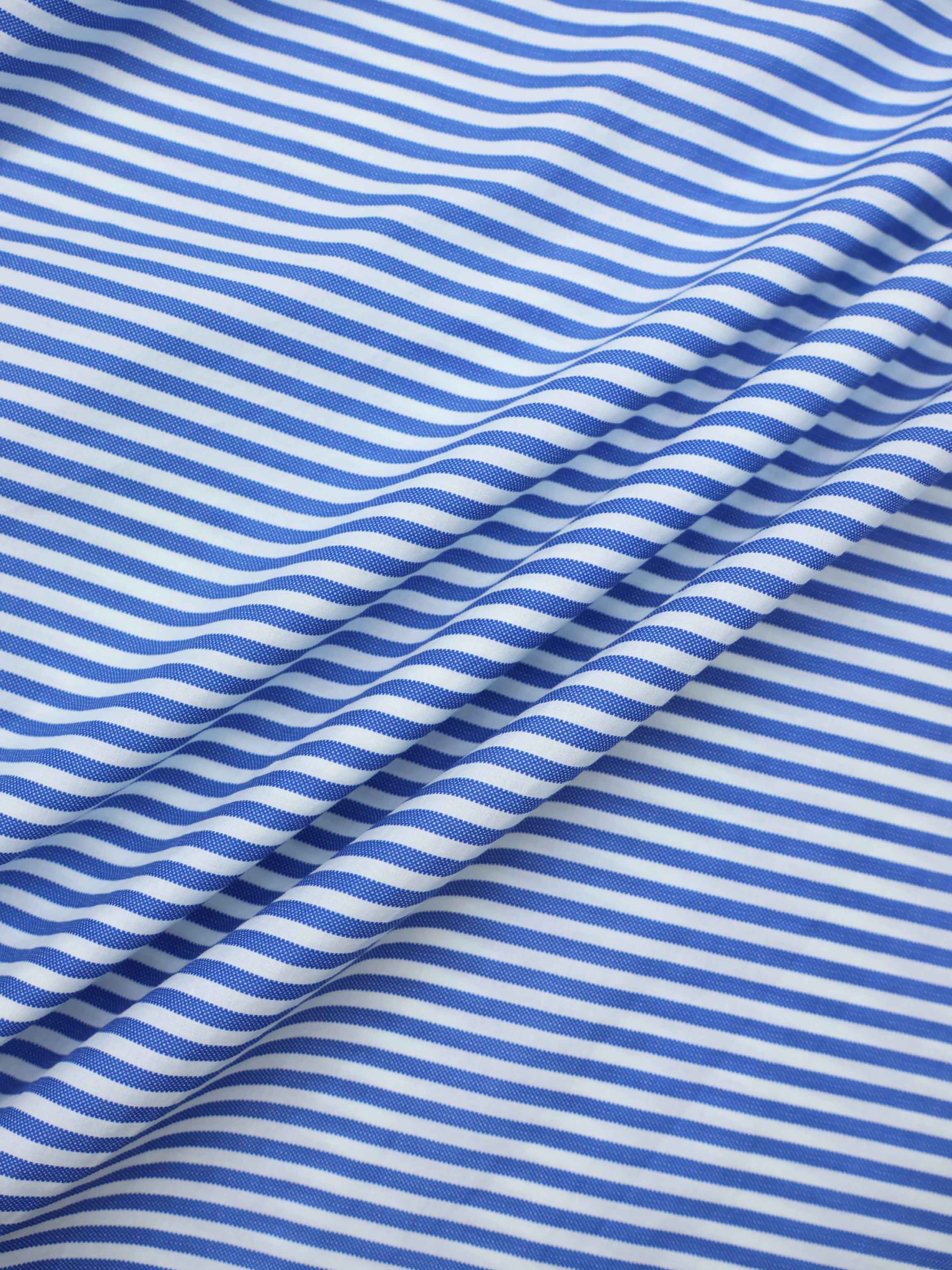 Ruched Knot Dress-Blue/White Stripe