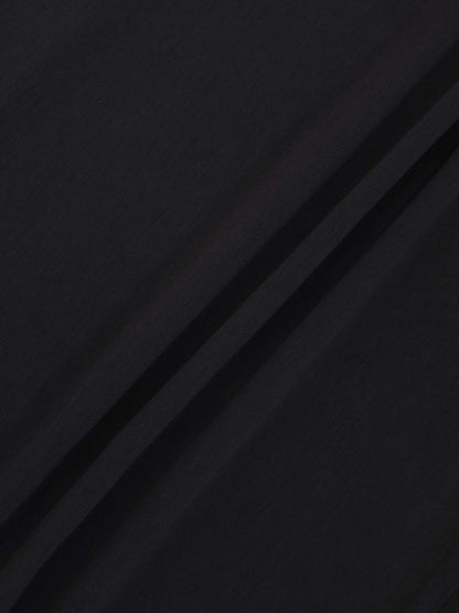 SIDE RUCHED SKIRT-BLACK