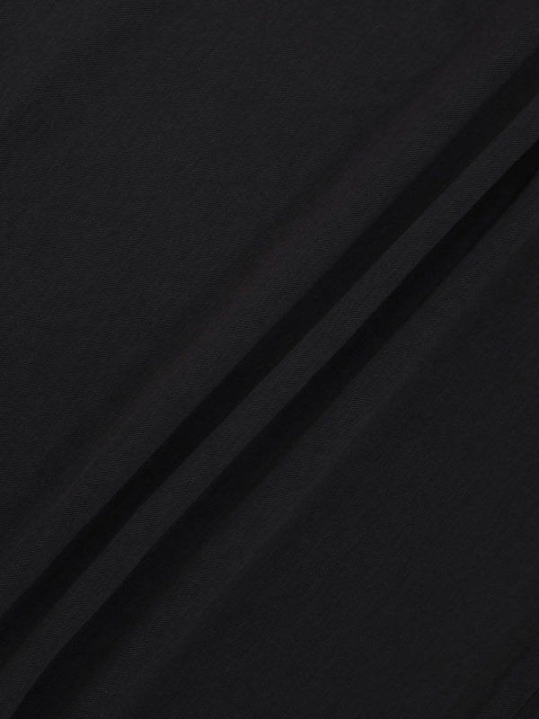 SIDE RUCHED SKIRT-BLACK