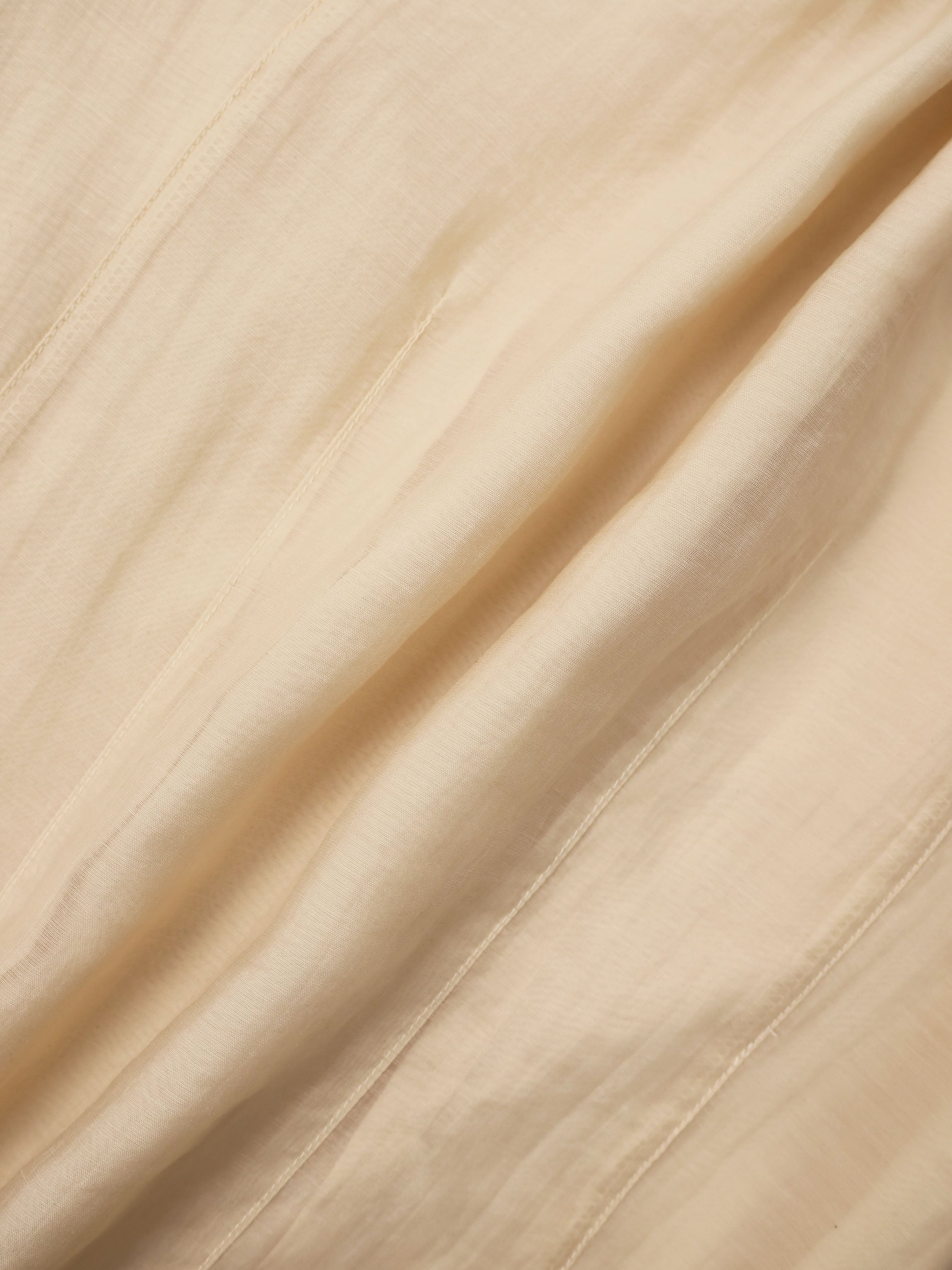 High V Neck Blouse-Sand