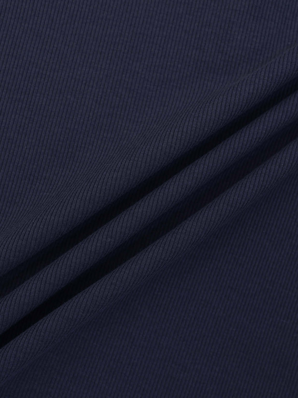 White Collar Polo-Navy