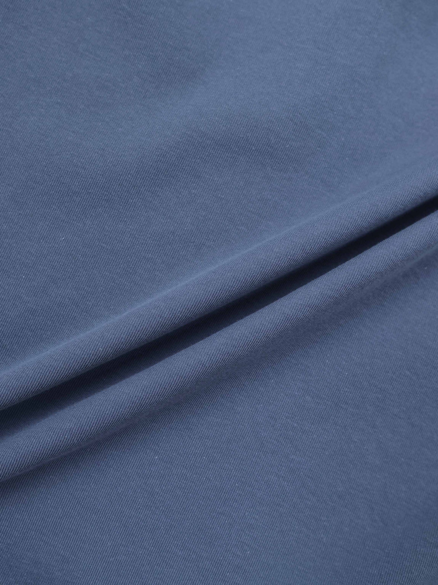 Collared Bomber Tee-Grey Blue