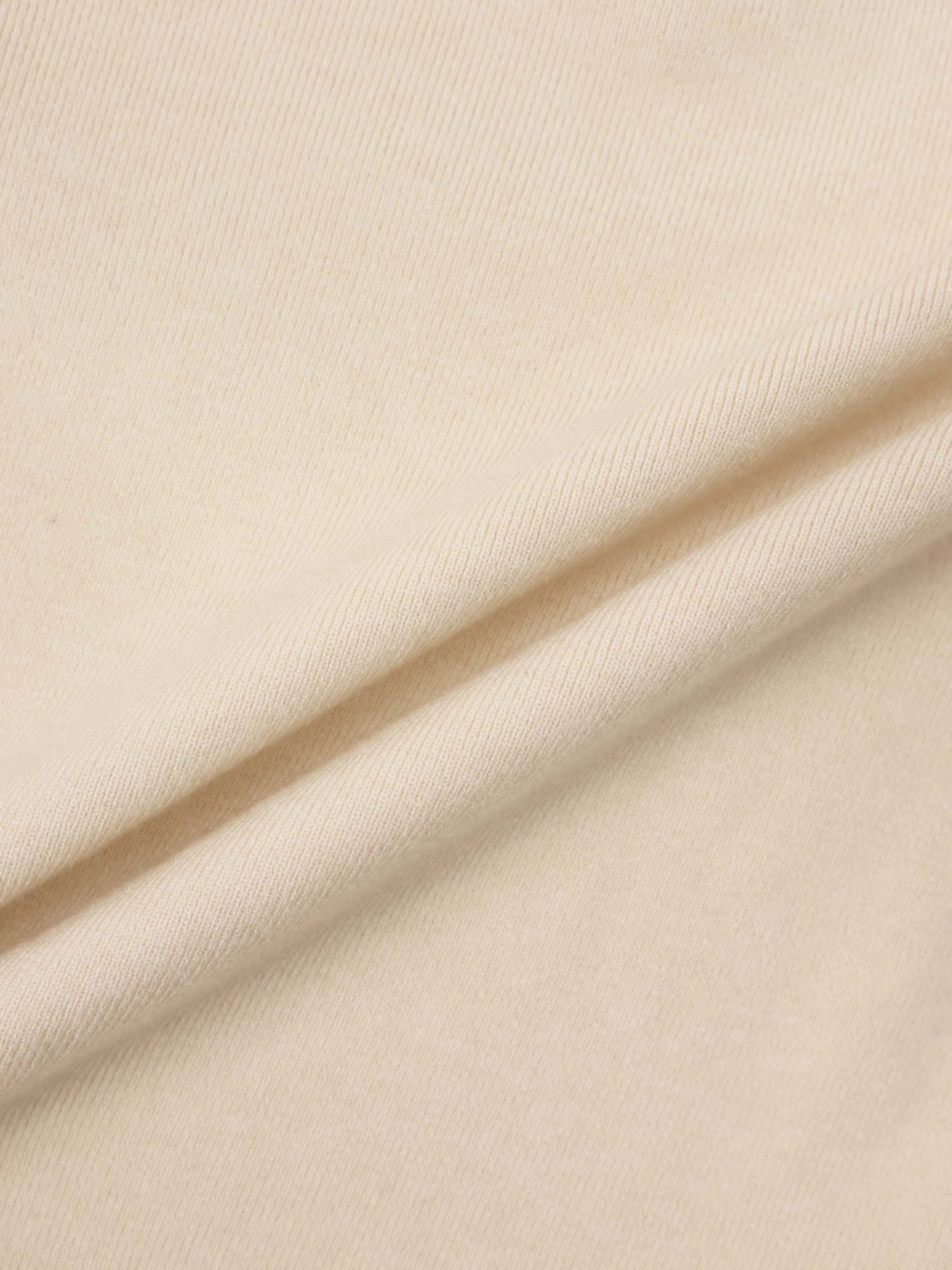 Bell Sleeve Polo-Cream/Black