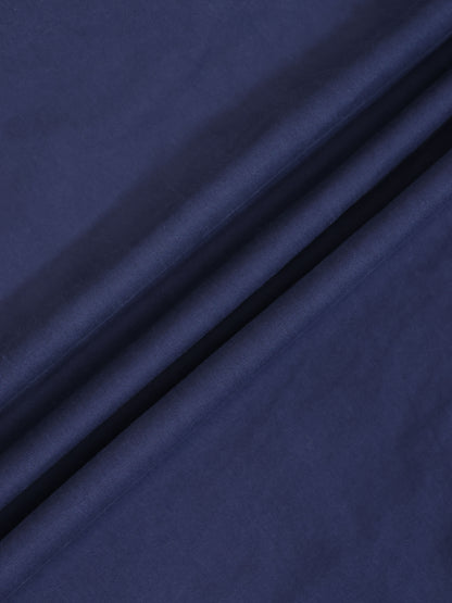 V Gathered Waist Jumper-Navy