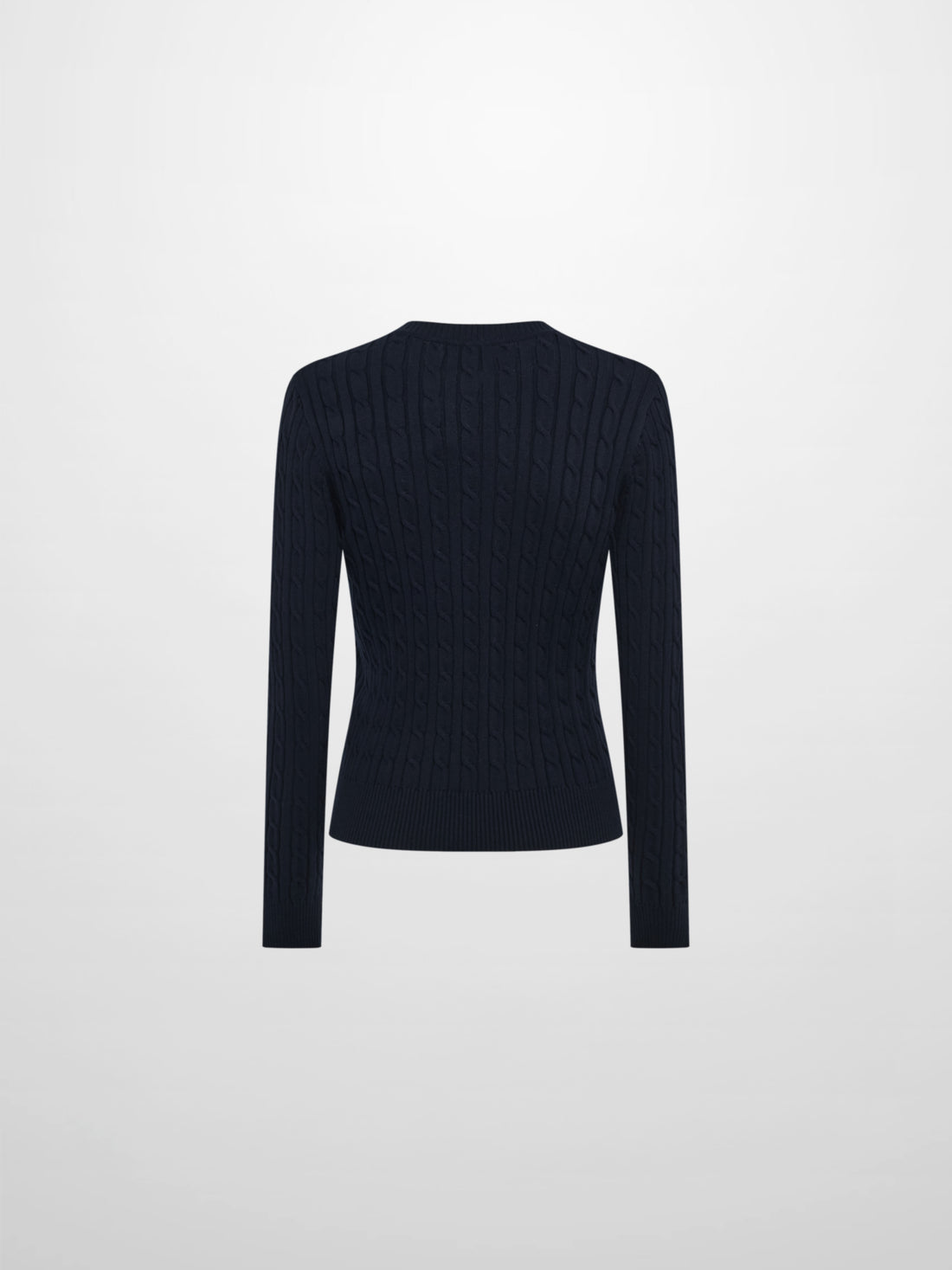 Cable Knit Sweater - Navy