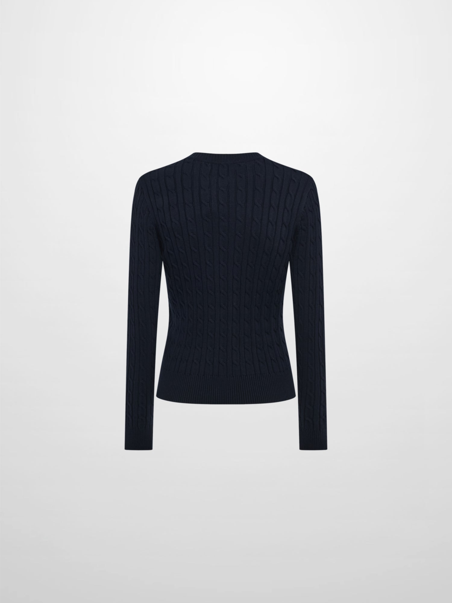 Cable Knit Sweater - Navy