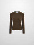 Cable Knit Sweater - Military Brown