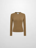 Cable Knit Sweater - Camel
