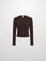 LIGHTWEIGHTRIBBED CARDIGAN 20 BROWN