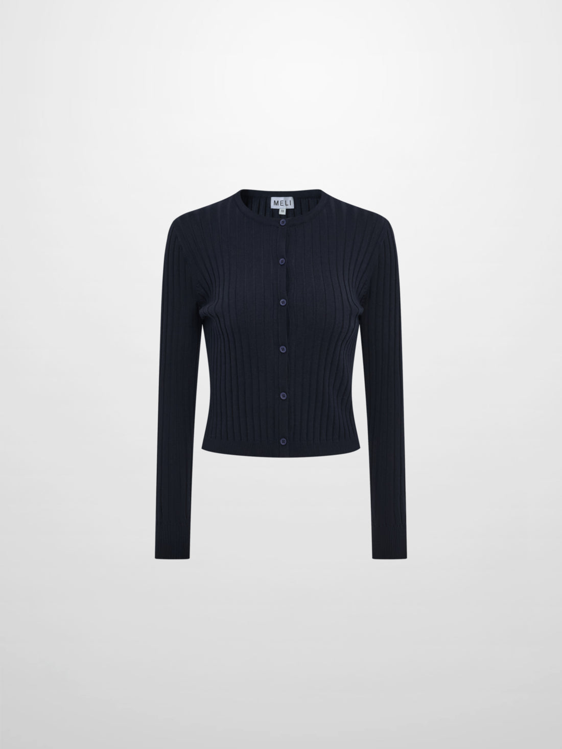 Lightweight Ribbed Cardigan 20"- Navy